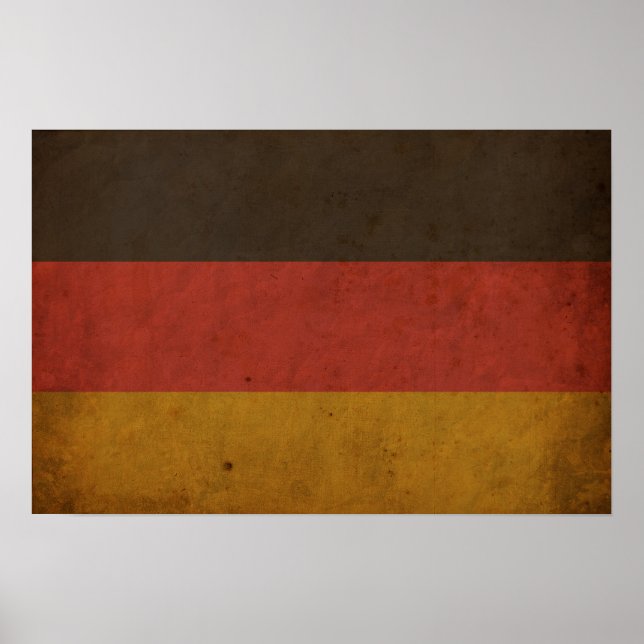 Póster Vintage Germany Flag (Frente)