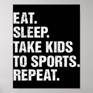Poster VINTAGE Gift Come Kids to Sports Repete