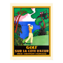 Vintage Golf Sur La Cote d Azure