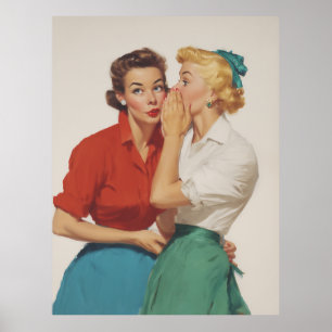 Poster Vintage Gossip Girls Delight