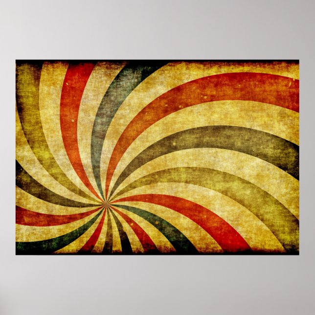 Poster Vintage Grunge Background como Circo de Carnaval (Frente)