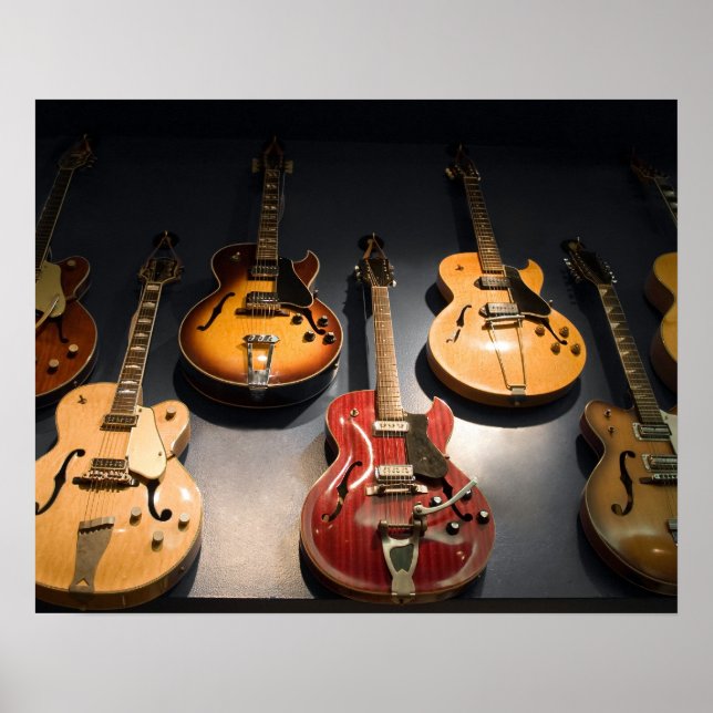 Póster Vintage Guitars (Frente)