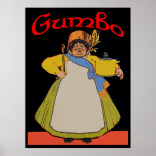 Poster Vintage Gumbo Cook