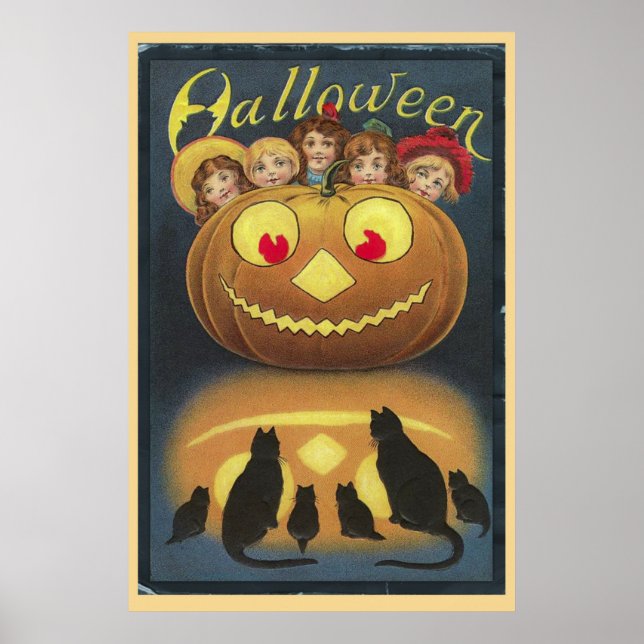 Poster Vintage Halloween (Frente)