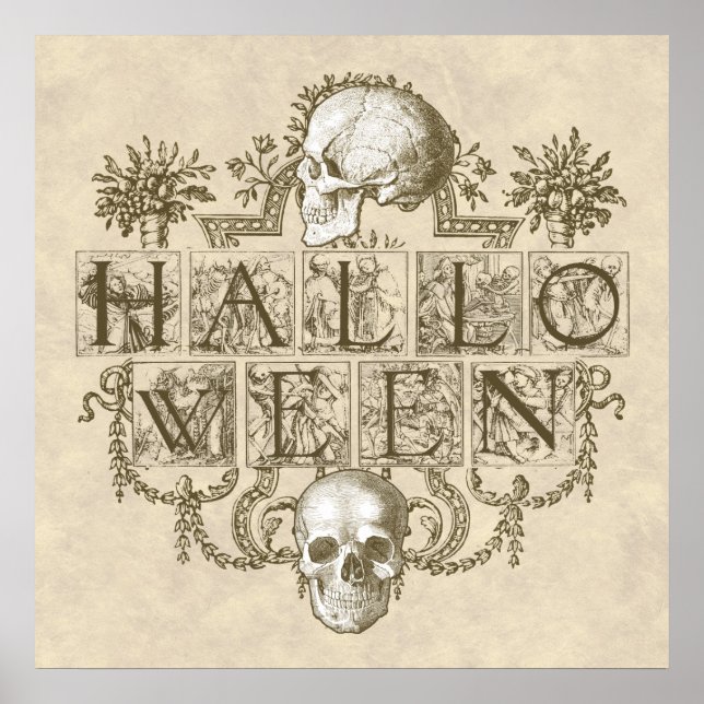 Poster Vintage Halloween (Frente)