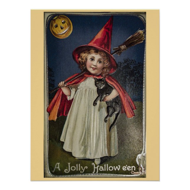 Póster Vintage Halloween (Frente)