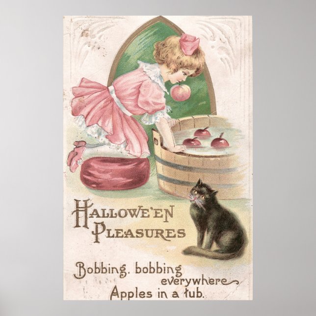 Poster Vintage Hallowe'en Pleasures (Frente)