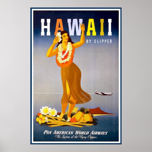 Póster Vintage Hawaii (Frente)
