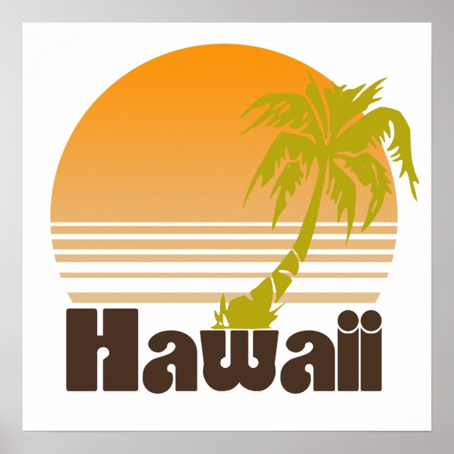 Poster Vintage Hawaii (Frente)