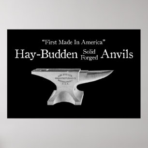 Poster Vintage Hay-Budden Anvil