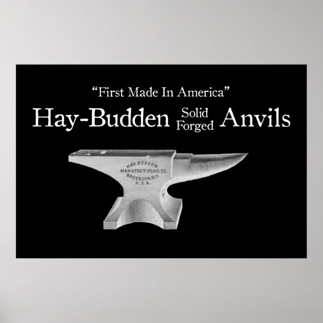 Poster Vintage Hay-Budden Anvil (Frente)