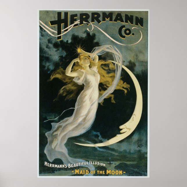 Poster Vintage Herrmann Co Magic (Frente)