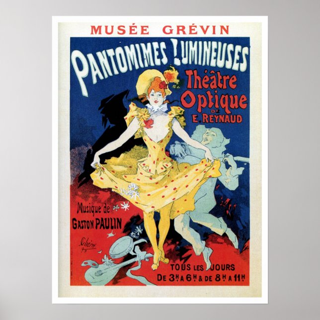 Poster Vintage - história cinematográfica art nouveau (Frente)