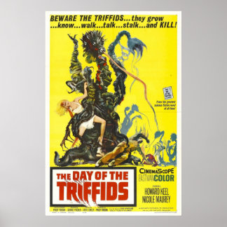 Poster Vintage Hollywood Nostalgia O Dia do Trifíd