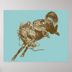Póster Vintage Horse Art