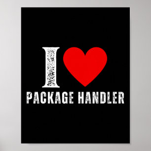 Poster Vintage I Love Package Handler Crew Corw Group