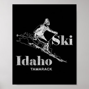 Poster Vintage Idaho Tamarack Tee
