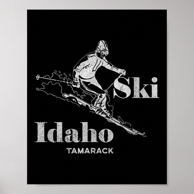 Poster Vintage Idaho Tamarack Tee (Frente)