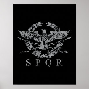 Poster Vintage incomodou SPQR O Emblema do Império Romano