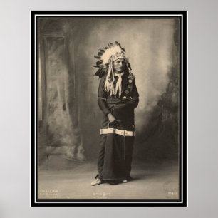 Póster Vintage índio: Urso da Águia, Sioux -