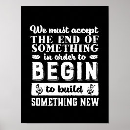 Poster Vintage Inspirational Cote Solte e continue