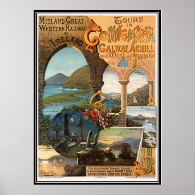 Poster Vintage Irlanda - (Frente)