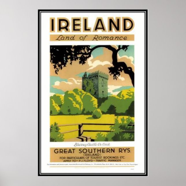 Poster Vintage Irlanda - (Frente)