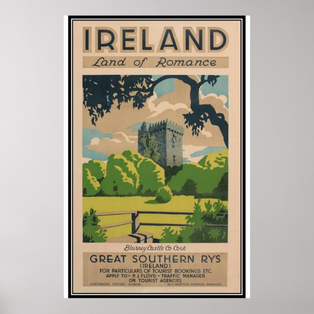 Poster Vintage Irlanda - (Frente)