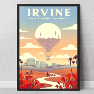Poster Vintage Irvine Califórnia
