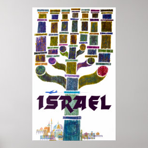Poster Vintage Israel Viagem