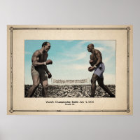 Vintage Jack Johnson vs Jim Jeffries