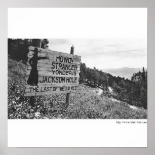 Póster Vintage Jackson Hole