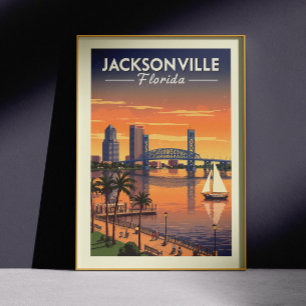 Poster Vintage Jacksonville Florida
