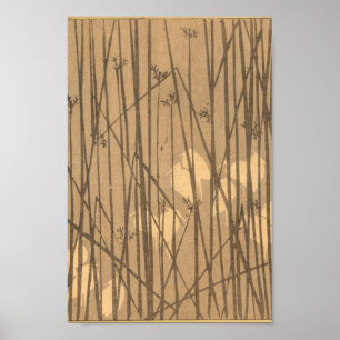 Poster Vintage Japan Wall Art Bamboo