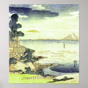 Póster Vintage Japanese Sea Scene Woodblock Ukiyo-e