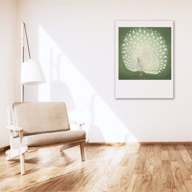Póster Vintage Japonês Fine Art | Pavão (Criador carregado)