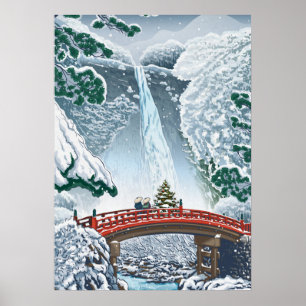 Poster Vintage Japonês Ilustrado