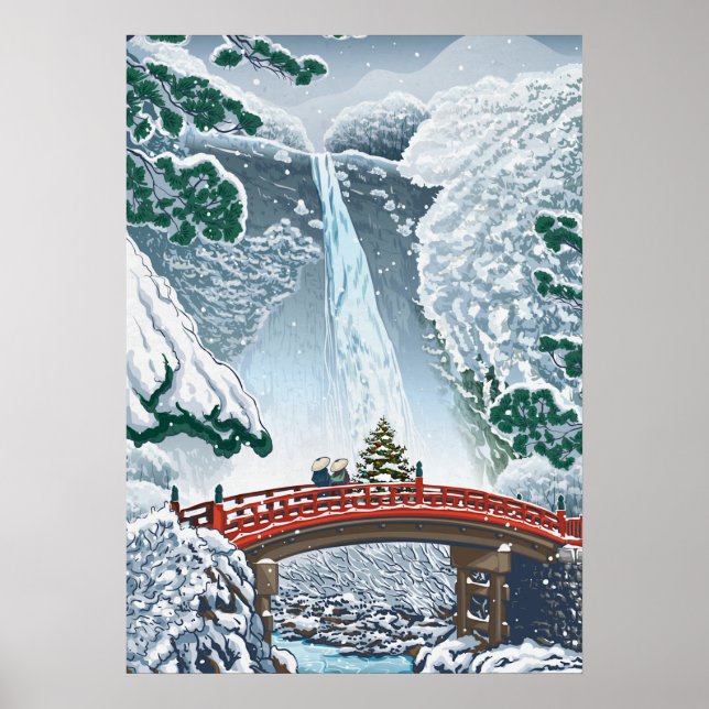 Poster Vintage Japonês Ilustrado (Frente)