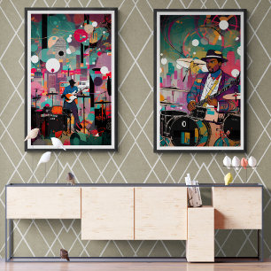 Poster Vintage Jazz Club Me Leva De Volta No Tempo