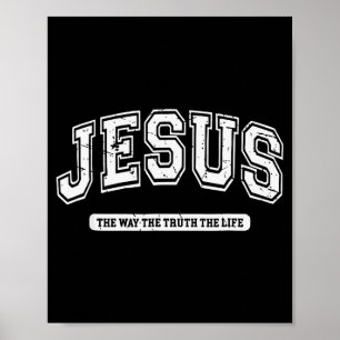 Poster Vintage Jesus O Caminho A Verdade A Vida Design