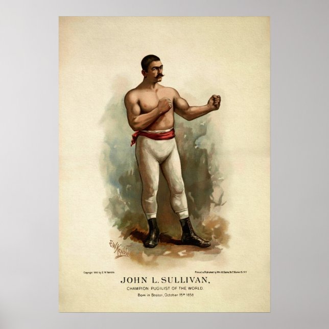 Poster Vintage John L. Sullivan (Frente)