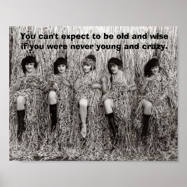Póster Vintage - Jovem e Louco (Frente)