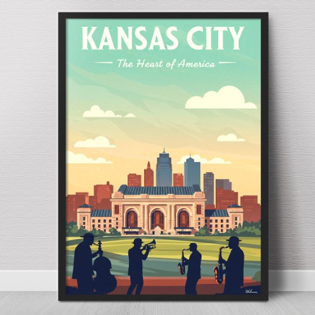 Poster Vintage Kansas City (Criador carregado)