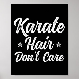 Poster Vintage Karate Hair não se importa com artes marci