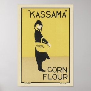 Poster Vintage Kassama Corn - Anúncio