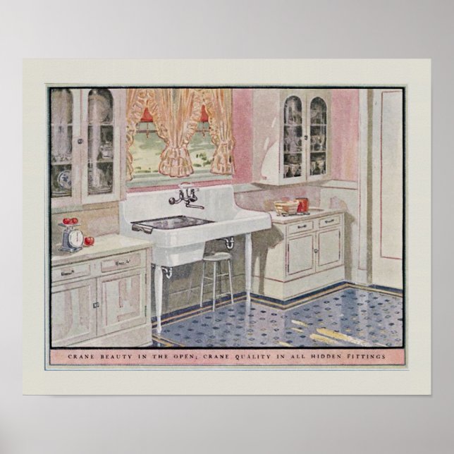 Poster Vintage Kitchen 1925 (Frente)