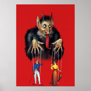 Poster Vintage Krampus Art