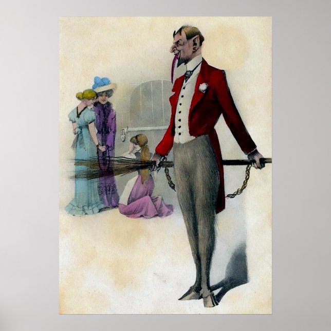 Poster Vintage Krampus Art (Frente)