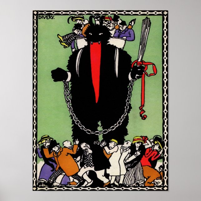 Poster Vintage Krampus Art (Frente)