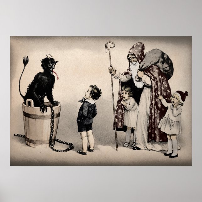 Poster Vintage Krampus Art (Frente)